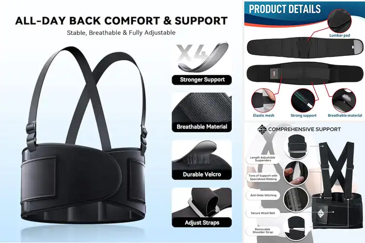 Detailed view of Best Back Support Belts For Heavy Liftings