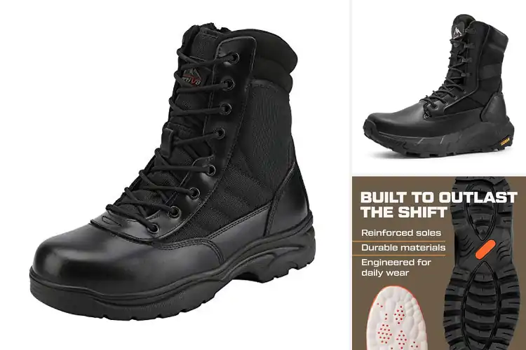 Detailed view of Best Breathable Leather Boots