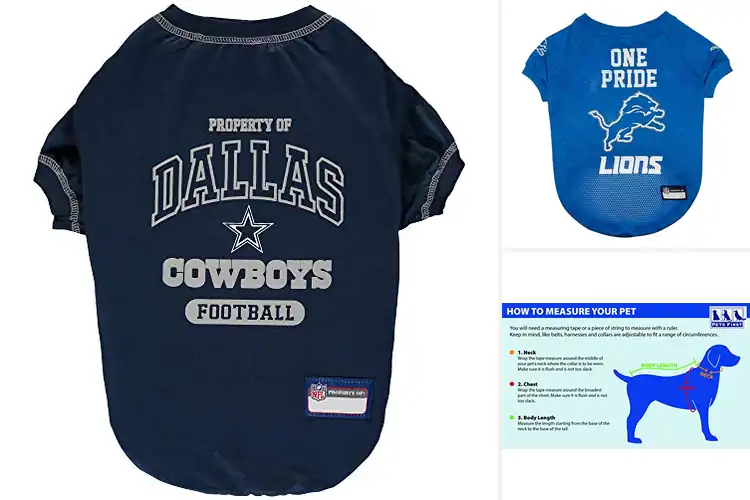 Detailed view of Best Licensed NFL Pet Shirts
