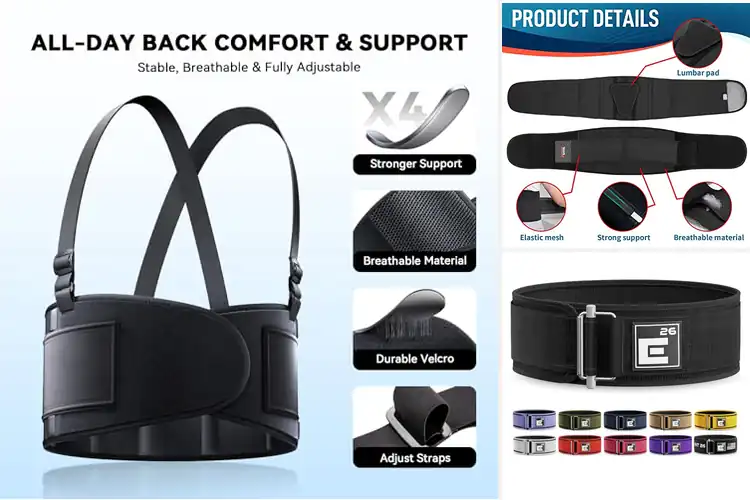 Detailed view of Best Lifting Support Belts