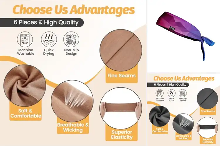 Detailed view of Best Moisture Wicking Hairbands For Women