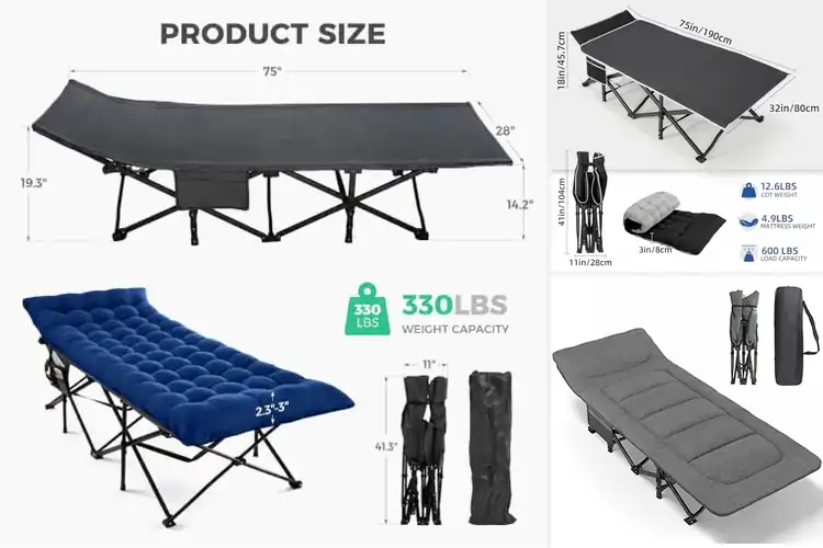 Detailed view of Best Portable Camping Beds for Easy Outdoor Comfort