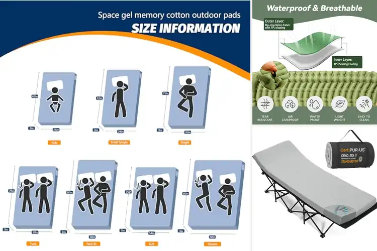 Detailed view of Best Portable Camping Mattresses: Top 10 for Comfort & Ease
