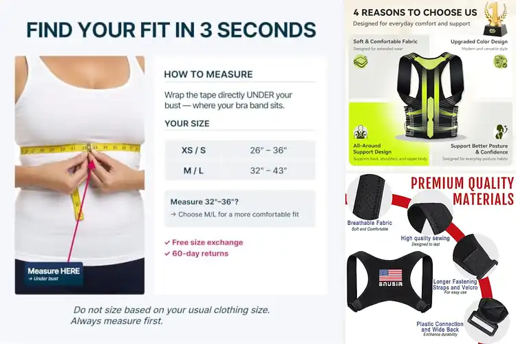 Detailed view of Best Posture Correction Braces for Comfort & Confidence