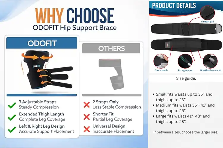 Detailed view of Best Sciatica Support Braces