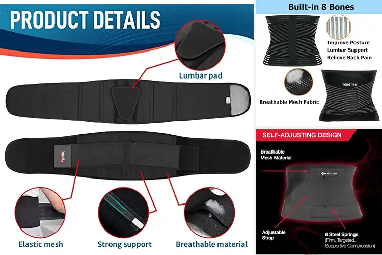Detailed view of Best Workout Back Braces: Top 10 Picks for Pain-Free Fitness